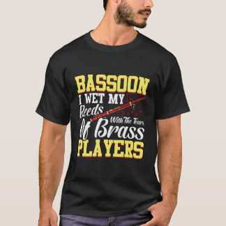 Grappige fagot houdt van het spelen van de fagot v t-shirt