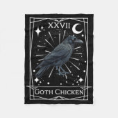 Grappige Fairycore Tarot Gothic Witchcraft De Kip Fleece Deken (Voorkant)