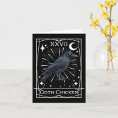 Grappige Fairycore Tarot Gotische Hekserij Kip De Kaart (Gele Bloem)