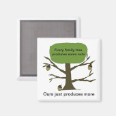 Grappige Familie Boom Koelkast Magnet (Voorkant / Achterkant)