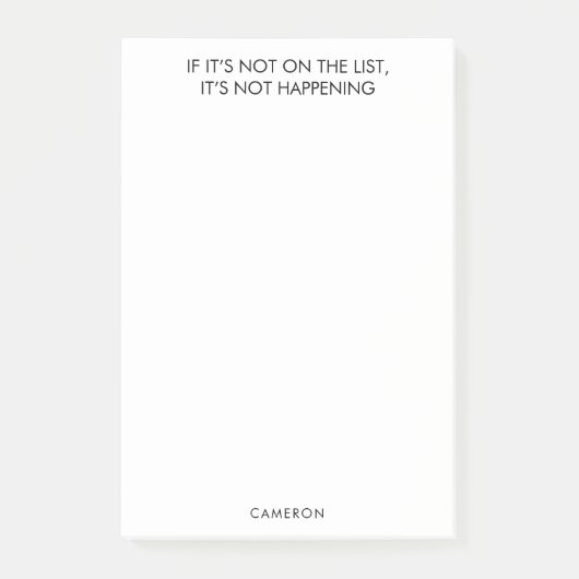 Grappige familie herinnering om te doen lijst aang post-it® notes (Voorkant)