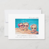 Grappige familie kerst alles is niet rustig foto k bedankkaart (Voorkant)