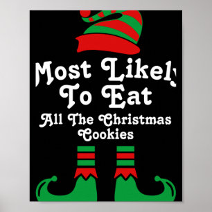 Grappige Familie Kerstmis Meest Waarschijnlijk Elf Poster