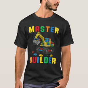 Grappige Familie Meester Bouwer Bouwen Bakstenen B T-shirt