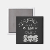 Grappige Familie Quote Chalkboard Art Magneet (Voorkant / Achterkant)