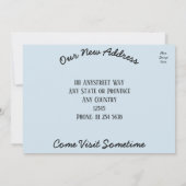 Grappige familie verhuizing verandering van adres  aankondiging (Achterkant)