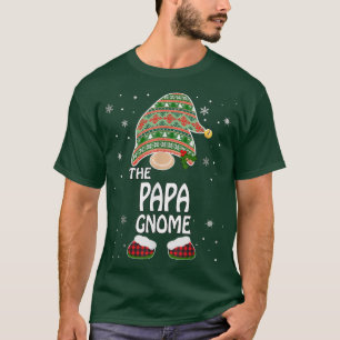 Grappige familiekostuums de Papa Gnome Chri T-shirt