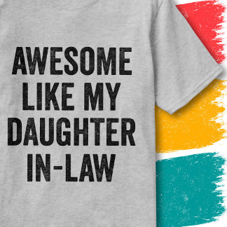 Grappige familieregel Awesome zoals mijn schoondoc T-shirt
