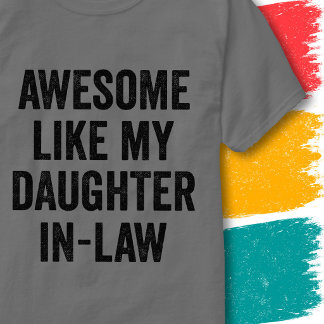 Grappige familieregel Awesome zoals mijn schoondoc T-shirt