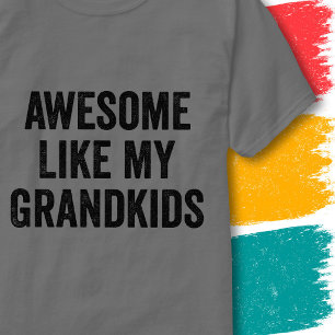 Grappige familieregel Geweldig zoals mijn kleinkin T-shirt