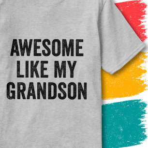 Grappige familieregel Geweldig zoals mijn kleinzoo T-shirt