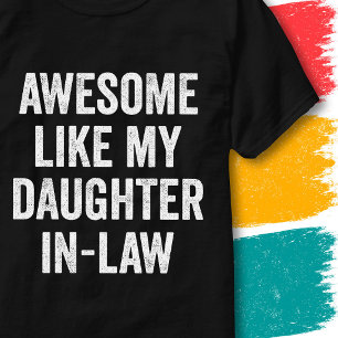 Grappige familieregel Geweldig zoals mijn schoondo T-shirt