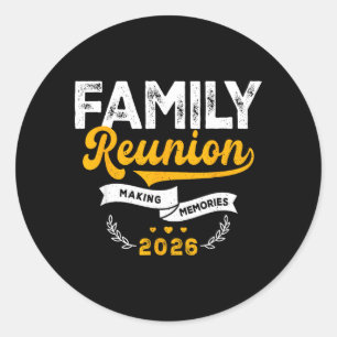Grappige familiereünie Maken Herinneringen Familie Ronde Sticker