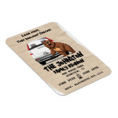 Grappige familiereünieuitnodiging met Beer Magnet Magneet (Rechterzijde)