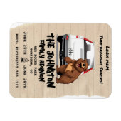 Grappige familiereünieuitnodiging met Beer Magnet Magneet (Horizontaal)