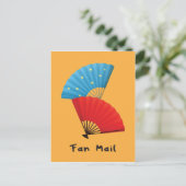 Grappige Fan Mail woordspeling met Japanse Fans Briefkaart (Staand voorkant)
