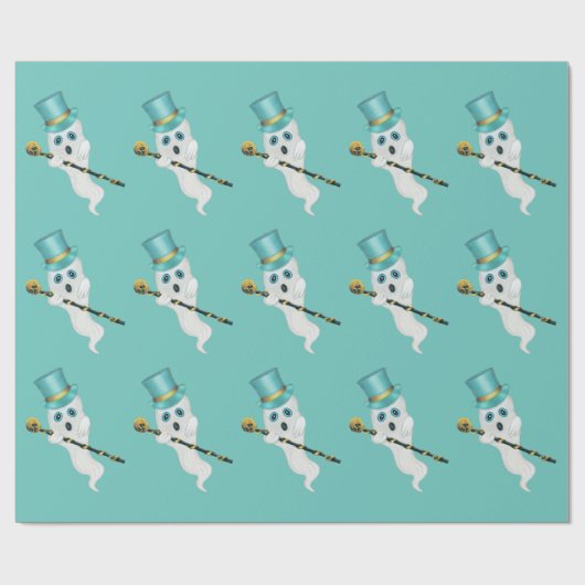 Grappige Fancy geesten in tophoeden met schedelsto Cadeaupapier (Vlak)