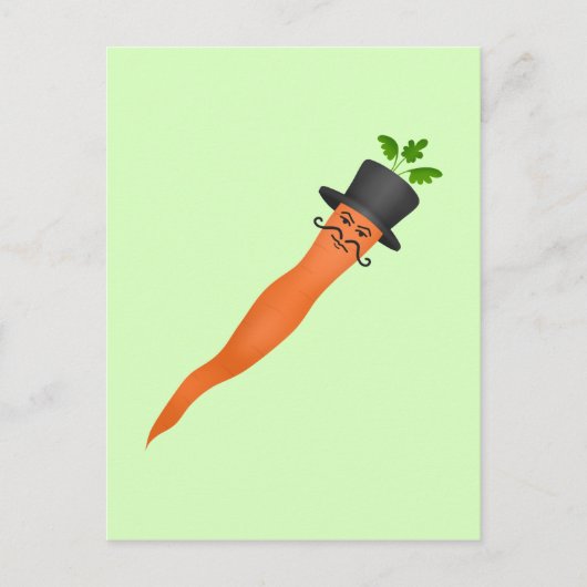 Grappige fancy wortels briefkaart (Voorkant)