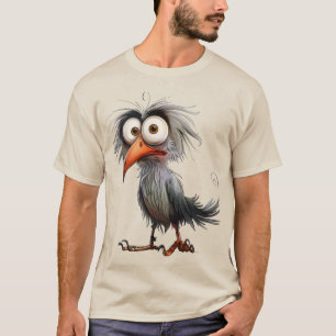 Grappige fantastische vogel t-shirt