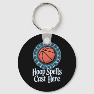 Grappige Fantasy Basketbal Spell League Draft Game Sleutelhanger