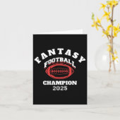 Grappige Fantasy Football 2025 Kampioen Fantasy Vo Kaart (Gele Bloem)