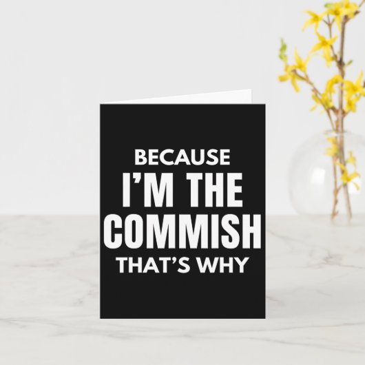 Grappige Fantasy Football Commissioner Omdat Ik He Kaart (Gele Bloem)