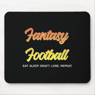 Grappige Fantasy Football Draft & Verlies Tee Prem Muismat