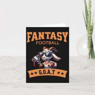 Grappige Fantasy Football Kampioen Bok  Kaart