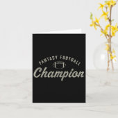 Grappige Fantasy Football Kampioen Draft Day Seizo Kaart (Gele Bloem)