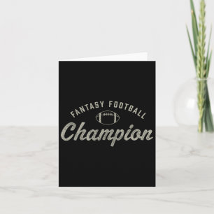 Grappige Fantasy Football Kampioen Draft Day Seizo Kaart