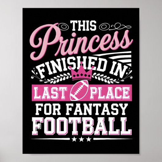 Grappige Fantasy Football Verliezer Straf Poster (Voorkant)