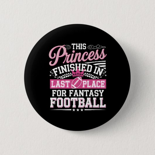 Grappige Fantasy Football Verliezer Straf Ronde Button 5,7 Cm (Voorkant)