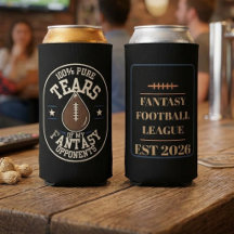 Grappige Fantasy Football Winnaar Seltzer Blikkoel