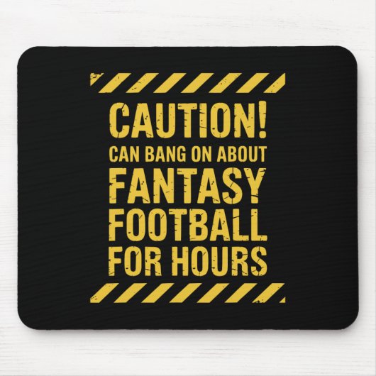 Grappige Fantasy Voetbal Voorspellingen Mannen Vro Muismat (Voorkant)
