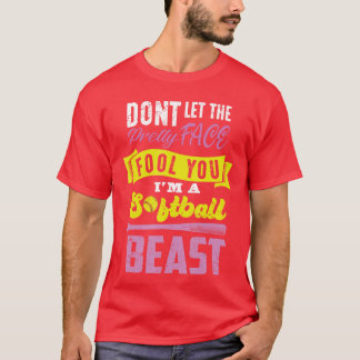 Grappige Fastpitch Meisjes Catcher Softbal Spel Ca T-shirt