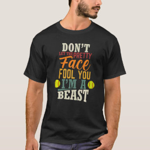 Grappige Fastpitch Meisjes Catcher Softbal Wedstri T-shirt