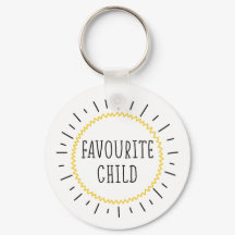 Grappige Favoriete Kind Sleutelhanger met bericht