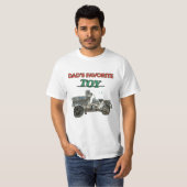 Grappige favoriete speelgoedmotor van vader t-shirt (Voorkant volledig)