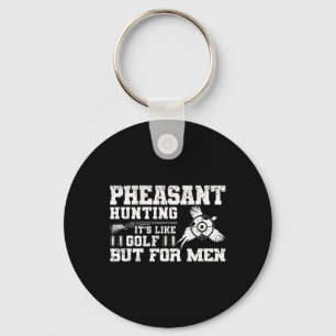 Grappige fazantenjacht sleutelhanger
