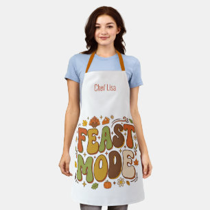Grappige Feest Modus Retro Thanksgiving Schort