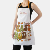 Grappige Feest Modus Retro Thanksgiving Schort (Insitu)