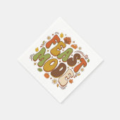 Grappige Feest Modus Retro Thanksgiving Servet (Hoek)