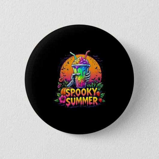 Grappige Feest Spelings Zomer Dranken Summerween S Ronde Button 5,7 Cm (Voorkant)