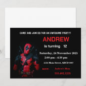 Grappige Feest Uitnodiging (Voorkant / Achterkant)