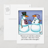 Grappige feestdagen Briefkaarten (Voorkant / Achterkant)