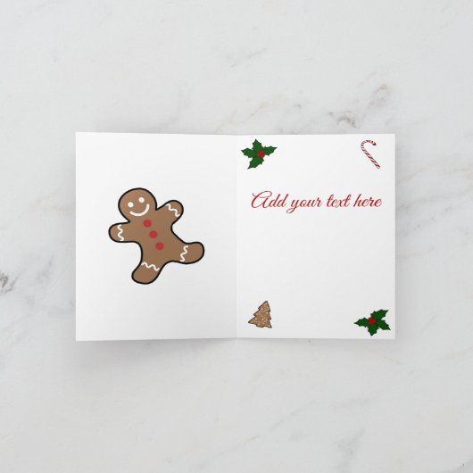 Grappige feestdagen kaart (Binnen)