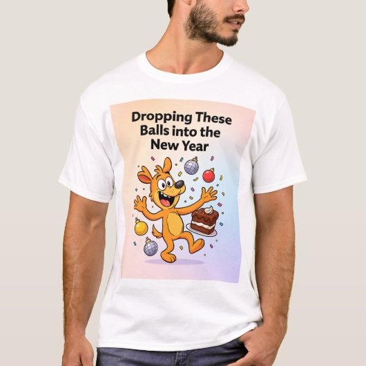 Grappige Feestelijke Cartoon T-shirt (Voorkant)
