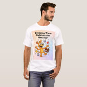 Grappige Feestelijke Cartoon T-shirt (Voorkant volledig)