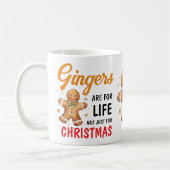 Grappige feestelijke grap Gingers Foto Kerstmis Koffiemok (Links)