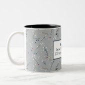 Grappige feestelijke kerst tweekleurige koffiemok (Links)